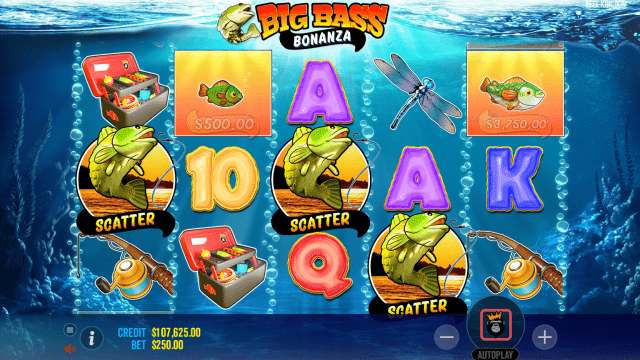 รูปแบบการเล่นในเกม Big Bass Bonanza