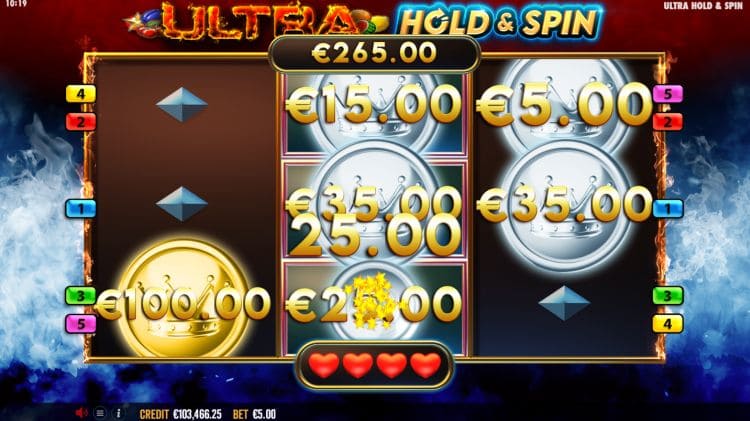 สัญลักษณ์ในเกม Ultra Hold and Spin